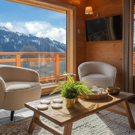 4****, 12 Personnes, Panoramique - Fr-1-304-302 Chalet La Clusaz